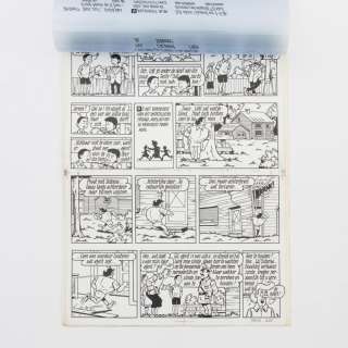 ORIGINELE TEKENPLAAT UIT HET SUSKE EN WISKE-VERHAAL DE KLEPPENDE KLIPPER. PLAAT 4 BESTAANDE UIT 4 ST | Bernaerts