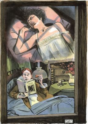 Blutch | Dessin original publié en page 499 de Druillet-Vampires | Galerie Barbier