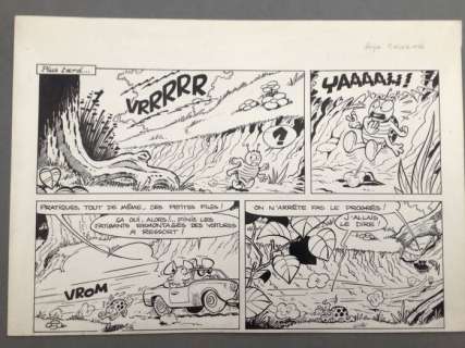 Dupa | Dupa - Demi-planche originale - Chlorophylle T13 - Chlorophylle et les yeux noirs - (1974) | Catawiki