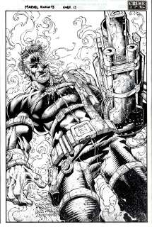 Danny Miki, Trent Kaniuga - marvel knights #13 cover (awesome nick fury image! ) 2001