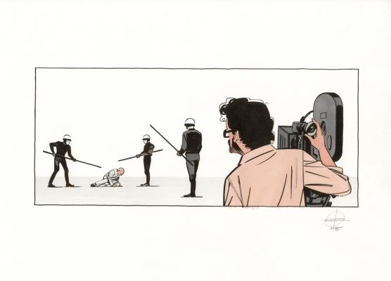 Renaud Roche | Les Guerres de Lucas – Dessin original – R06 | Galerie Barbier