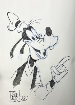 ARTBOOK DISNEY - DÉDICACÉ PAR OSCAR MARTIN : DINGO N°1 | Pulp’s