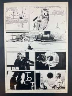 Attilio Micheluzzi | Attilio Micheluzzi - Capitan Erik - L’ Ultima nave negriera - Page volante - Exemplaire unique - (1981) | Catawiki