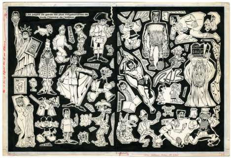 Rubrique-Ã -brac Encre de Chine pour les pages de garde de Â«Taume 2Â» des | Millon