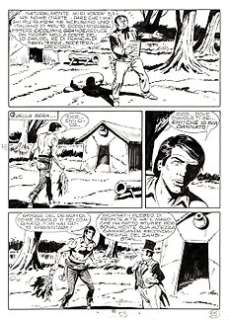 Franco Donatelli | Zagor n. 150 - Franco Donatelli 5x Tavola Originale "il segno del coraggio" - Page volante - (1978) | Catawiki