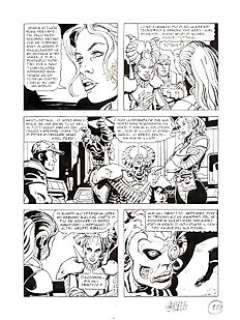 Germano Bonazzi - Nathan Never gigante n. 6 - Germano Bonazzi 4x Tavola Originale "La grande minaccia" - Page volante - Exemplaire unique - (2001)