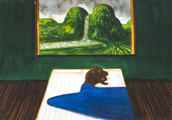 Lorenzo Mattotti | Paesaggi in una Stanza, Castellina II, 2025 | Philippe Labaune Gallery