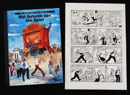 Sleen, Marc - 1 Originele Pagina | Sleen, Marc - Luxe groot formaat hardcover met originele pagina - Nero - Het geheim van Jan Spier - (1977/2005) | Catawiki