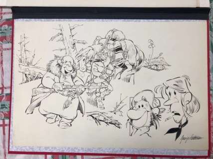 Cavazzano, Giorgio | Cavazzano, Giorgio - Dessin original - Silas Finn - (années 1980) | Catawiki