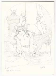 Leone Frollo | Biancaneve - Leone Frollo - illustrazione originale "The Black Knight" - Page volante - Exemplaire unique | Catawiki