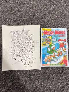 Ray Nicholson | Mickey Magazine - Original Disney The Nephews ink drawing ~Ray Nicholson~ - Exemplaire unique | Catawiki