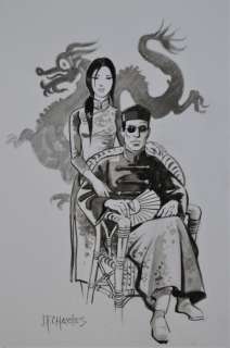 Charles, J.F. | Charles, J.F. - Dessin original - China Li T1 - Shangaï - Li et Zhang - 4ème de couverture | Catawiki