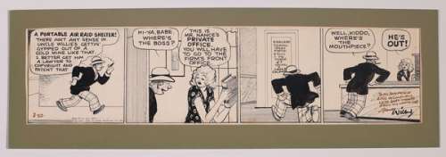 Original Art for the Moon Mullins Comic Strip (March 27, 1942) by Frank Willard | mycomicshop.com