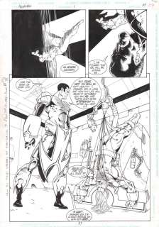 Martin Egeland - aquaman #1 p. 21 - aquaman upsidedown crucified splash - 1994