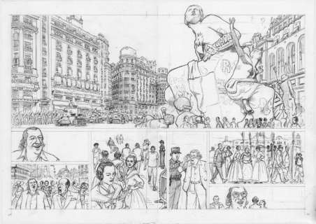 Agustín Ferrer | Lápices Originales de Agustín Ferrer, de su obra «Plan de huida». | Yojimbo Cómics