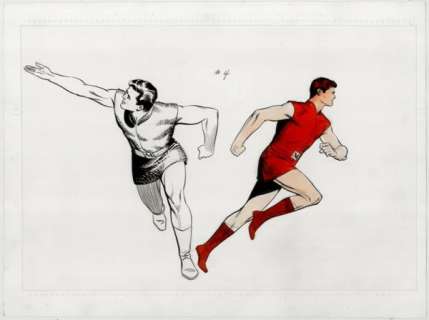 117: Manning Magnus model sheet #4 c1960 original art | Russ Cochran