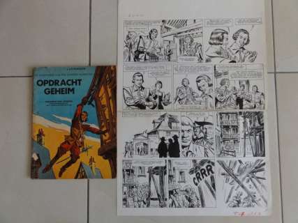 Funcken, L. En F. | Funcken, L. en F. - Originele pagina + inkleuring - De Avonturen van een dappere musketier - Opdracht geheim - (1968) | Catawiki