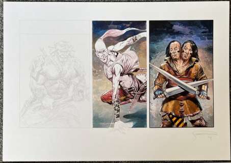 Vos, Jorg de | Vos, Jorg de - Originele schildering in kleur (gouache) - voor Renter portfolio - Dicu Dicu - (2014) | Catawiki