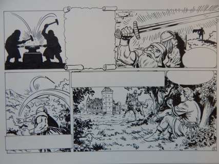 Claus Scholz | Claus Scholz - De Rode Ridder 218 - Originele pagina (p.3) - Doodbrenger - (2008) | Catawiki