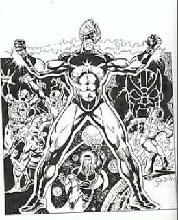 Alpuente, Eduardo - Captain Marvel - Original drawing Alpuente, Eduardo