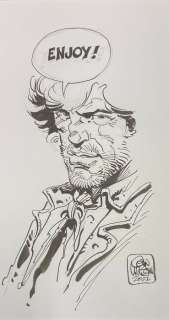 Colin Wilson | Blueberry - Dessin original portrait Blueberry - Encadrée | Catawiki