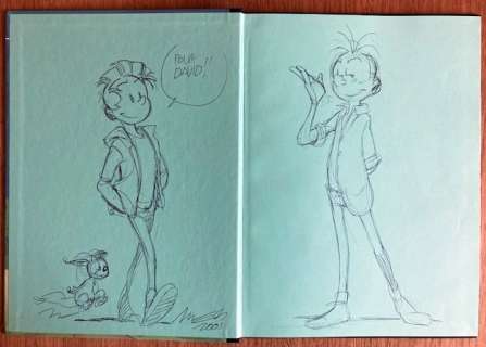 Munuera / Morvan - Ttbe / Proche de L’état Neuf | Spirou et Fantasio T48 - L’Homme qui ne voulait pas mourir + dédicace - TL - Cartonné - EO - (2005) | Catawiki