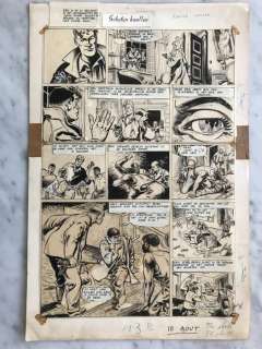 Sirius | Sirius - Originele pagina - L’Épervier bleu T5 - L’Ennemie sous la mer - (1950) | Catawiki