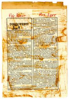 DISCOVERY!, WEIRD FANTASY #20, 1 Pg. Text Story (Jul-Aug 1953) NO RESERVE! | Russ Cochran