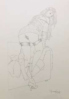 Giovanna Casotto | Giovanna Casotto - illustrazione originale a matita 25x35 - firmata - Page volante | Catawiki