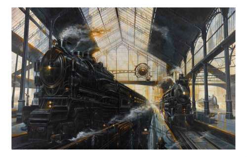 Didier Graffet | Peinture intitulée Paris St Lazare, 2014 | Christie’s