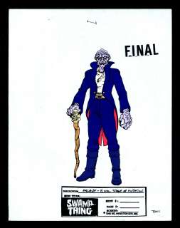 Swamp Thing Animated Series Model Sheets (Group of 6) | mycomicshop.com