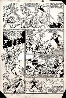 Gerry Talaoc, Mike Mignola - alpha flight #30 p 18 (aurora & northstar in every panel battling monsters! ) 1985