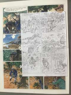 Hermann | Hermann - Planche originale crayonnée - Duke T4 - La Dernière fois que j’ai prié - (2020) | Catawiki