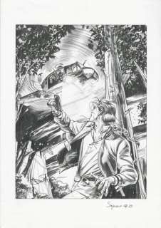 Davide Furnã² | Saguaro # 19 - Davide FurnÃ² - cover originale "FBI Academy" - Page volante - Exemplaire unique - (2013) | Catawiki