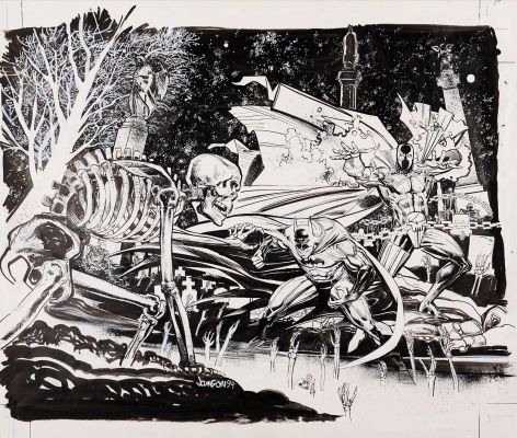 Klaus Janson | Batman vs. Spawn, War Devil Issue 1, DC Comics Penciler: Klaus Janson - Inker: Klaus Janson, 1995 | Philippe Labaune Gallery