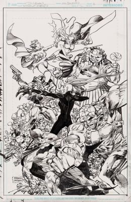 Klaus Janson | Convergence: Batman & Robin #2 - Page 5, DC Comics Penciler: Denys Cowan - Inker: Klaus Janson, 2014 | Philippe Labaune Gallery