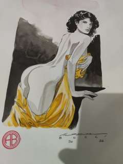 Alessandro Bocci | Milo Manara - A. Bocci - original artwork - Page volante - EO | Catawiki