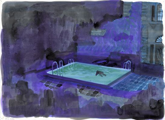 Elene Usdin | Detroit Roma – Dessin original – Gloria – D’après Billy Wilder | Galerie Barbier