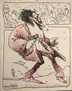 Lorenzo Mattotti | Le 112 Carte delle Nuvole Parlanti - Lorenzo Mattotti - Page volante - EO - (1977/1980) | Catawiki