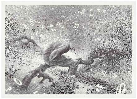 Pierre Duba | Illustration originale. Un Homme sur une racine, 2016 | Christie’s