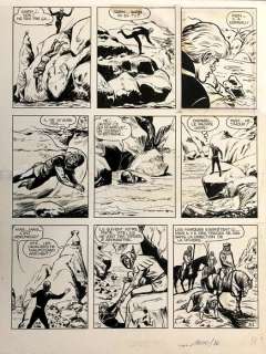 Sirius | Sirius - Planche originale - Les Timour T23 - L’Or du Gouffre - (1968) | Catawiki