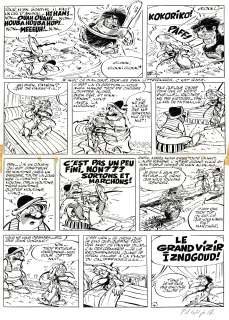 Tabary | Iznogoud, Des astres pour Iznogoud, planche originale à l’encre de chine pour cet album paru en 1969 chez Dargaud. | Septimus