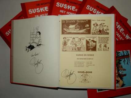 Vandersteen, Willy | Suske en Wiske - 7x Strip Klassiek - Range 45 t/m 51 - Met 7 opdrachttekeningen Paul Geerts - Cartonné - EO - (1998/1999) | Catawiki