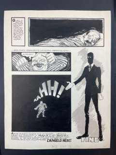 Carlo Peroni | Carlo Peroni - L’ Angelo Nero - Tavola conclusiva - Page volante - Exemplaire unique | Catawiki