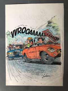 Jidéhem | Jidéhem - Dessin original couleur - Sophie et les 4 saisons | Catawiki