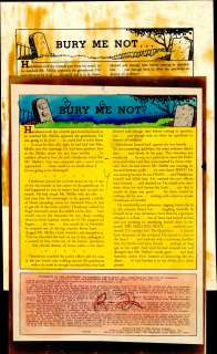 BURY ME NOT â€¦, WAR AGAINST CRIME #11, 2 Pc., Text Story (1950) | Russ Cochran