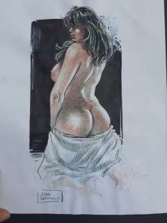 Luca Raimondo | Luca Raimondo Druuna - Illustrazione originale firmata - Page volante - Exemplaire unique - (2022) | Catawiki