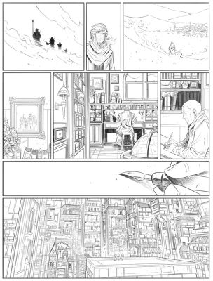 Richard Blake | A Song for Dusrian - Page 9, Métal Hurlant, 2026 | Philippe Labaune Gallery
