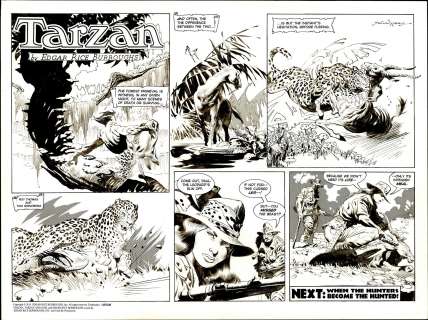 Grindberg - TARZAN #3708, Original Sunday Page Art (2013) | Russ Cochran