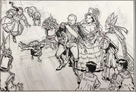 Meynet, Félix | Meynet, Félix - Dessin original - Sauvage | Catawiki